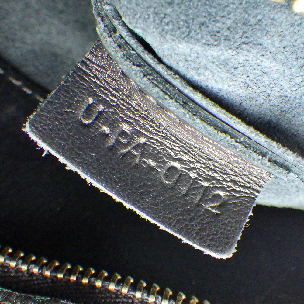 Celine Horizontal Cabas Tote Bag Leather Black Navy Blue Shoulder